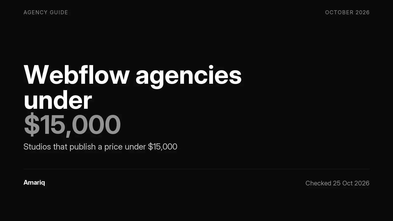 Best Webflow Agencies for Small Businesses on a Budget Under $15,000