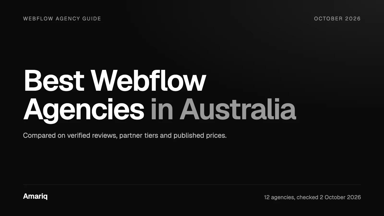 12 Best Webflow Agencies in Australia, Compared on Reviews, Partner Tiers and Prices