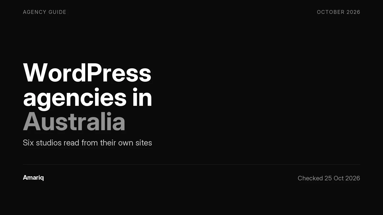 Best WordPress Agencies for Service Businesses in Australia: What Each One Publishes