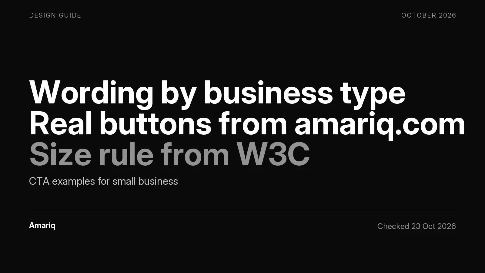 Call to Action Examples for Small Business Websites: What to Put on the Button