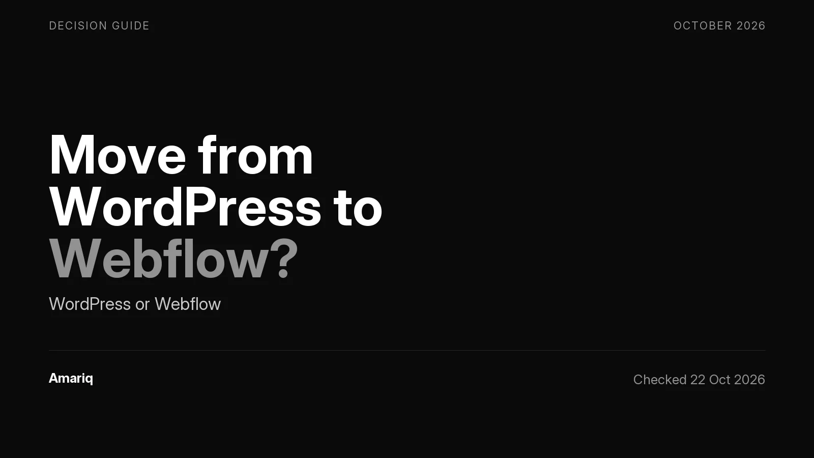 Should You Move From WordPress to Webflow After the PHP Flaw?
