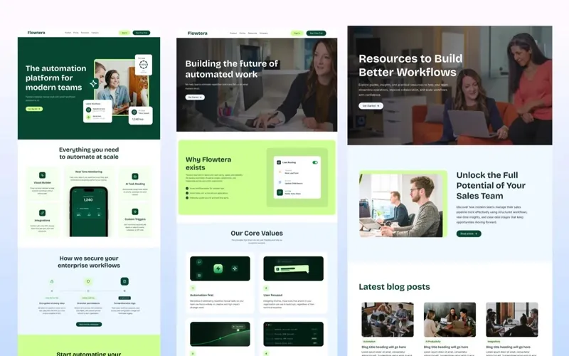 The Flowtera website