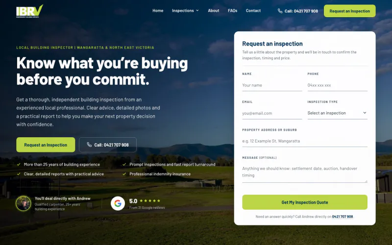 The IBRV website